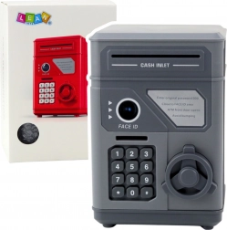 Elektronický trezor na peniaze pre deti šedý