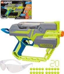 Hasbro Nerf Hyper Fuel-20 blaster s guličkami a ochrannými okuliarmi