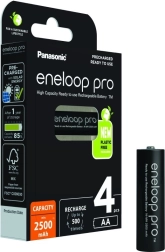 Nabíjateľné batérie Eneloop Pro AA 2500 mAh 4 kusy