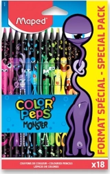 Pastelky MAPED Color'Peps Monster 18 ks