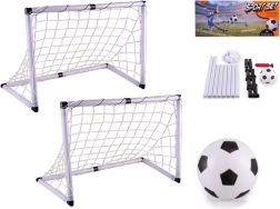 Sada 2 futbalových bránok s loptou a pumpičkou