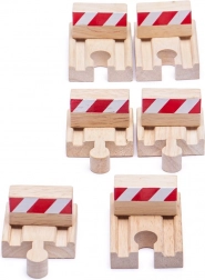 Sada drevených nárazníkov Bigjigs Rail