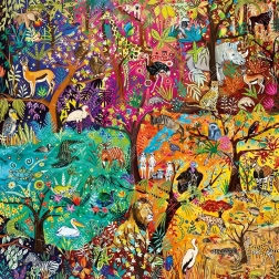 Puzzle Magnolia dúhové safari 1023 dielikov
