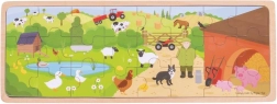 Drevené puzzle Na farme od Bigjigs Toys