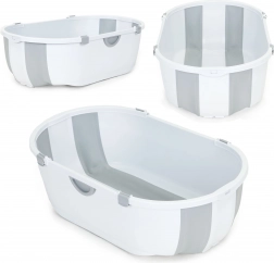 Detská vaňa, skladacia turistická vaňa, sivý odtok