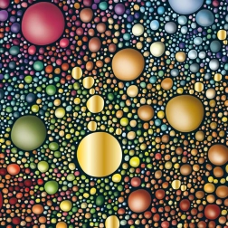 Štvorcové puzzle Curiosi Q Gold – vzor II, 72 dielikov