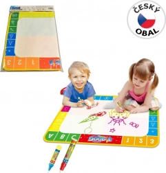 Kúzelné maľovanie vodou s písmenami a číslicami