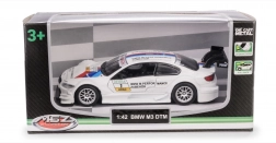 kovový model auta bmw m3 dtm 1:42 s otváracími dverami a pull-back