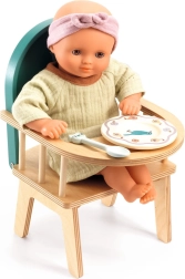 DJECO drevená stolička pre bábiky
