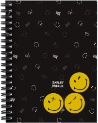Krúžkový blok A5 s dvojitou špirálou SMILEY WORLD