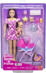 Barbie Skipper opatrovateľka s kočíkom