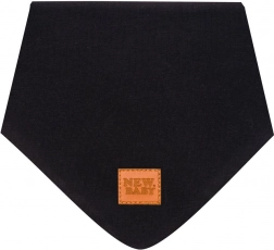 Detský bavlnený nákrčník New Baby Favorite čierny