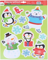 Vianočná okenná dekorácia 41 × 29 cm