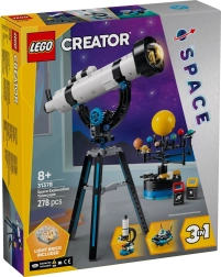 LEGO Creator 3 v 1 teleskop na objavovanie vesmíru