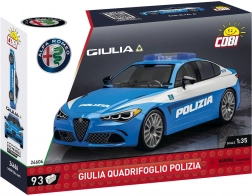 Stavebnica COBI Alfa Romeo Giulia Quadrifoglio Polizia 1:35