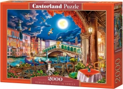 Puzzle 2000 dielikov romantická noc v Benátkach
