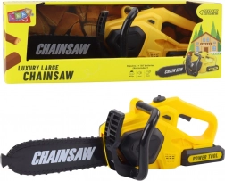 detská reťazová píla so svetlami a zvukmi, žltá