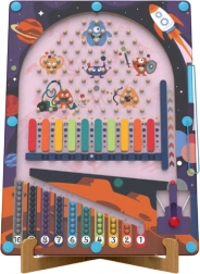 Magnetický pinball Vesmír 2 v 1 – drevená hra 2Kids Toys