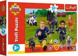 Puzzle POŽIARNIK SAM – pripravení pomáhať, 30 dielikov, TREFL