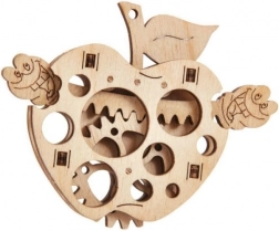 Mechanické puzzle jablko s červíkom
