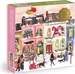 Galison kovové puzzle Zasnežená hlavná ulica 1000 dielikov