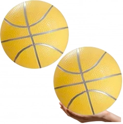 Pastelovo žltá gumená plážová lopta 20 cm