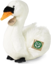 Plyšová labuť sediaca 23 cm eco friendly