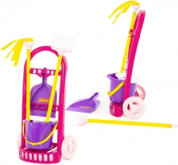 Detský upratovací vozík Palau s vedierkom, metličkou a mopom