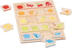 Drevené puzzle Goki Farby