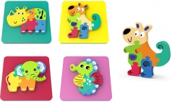 Zvieracie penové puzzle 14x14 cm