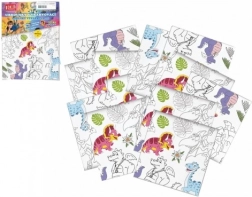 Vyfarbovacie obrúsky dinosaury