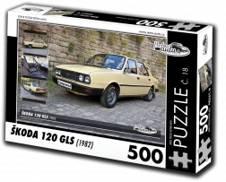 Retro-autá puzzle Škoda 120 GLS 500 dielikov