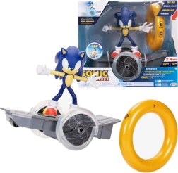 Sada JAKKS SONIC THE HEDGEHOG – figúrka na diaľkovo ovládanom vozidle s prsteňom