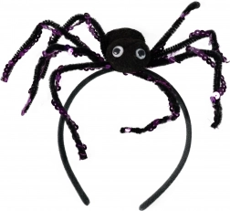 Čelenka na Halloween s pavúkom