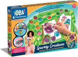 CLEMENTONI Idea Art laboratórium ozdôb – módne 3D samolepky s kamienkami