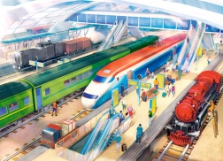 Puzzle so stanicou 100 dielikov