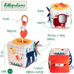 Lilliputiens zvuková aktívna kocka Farma 9 m+