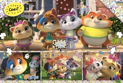 Puzzle 100 dielikov 44 CATS – zohraná partia kamarátov