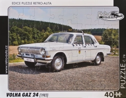 Retro autá puzzle Volga GAZ 24 (1983) – 40 dielikov