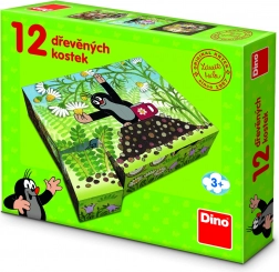 Dino drevené kocky Krtek a priatelia