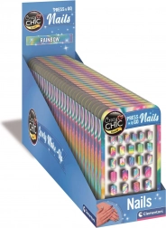 Clementoni Crazy Chic dúhové samolepiace nechtové tipy pre deti