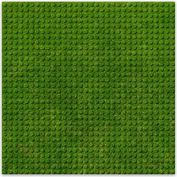BRIXIES Plus dizajnová stavebná podložka tráva 25,5 x 25,5 cm