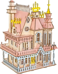 Woodcraft drevené 3D puzzle – veľkolepá vila
