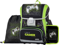 Školský set Premium Gamer – aktovka, vrecko a peračník