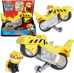 PAW PATROL Rubble Moto Pups – žltý kaskadérsky motocykel s figúrkou