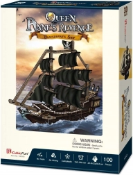 CubicFun 3D Puzzle Plachetnica Queen Anne's Revenge 100 Dielov