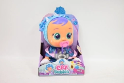 Cry Babies Fantasy interaktívna bábika Tina – modrý triceratops