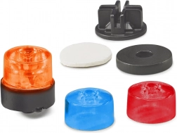 Bruder rotačný maják s rôznofarebnými krytmi