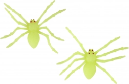 Svetelné pavúky Halloween dekorácia 2 ks