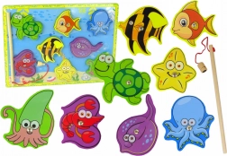 Drevená sada na chytanie morských zvierat